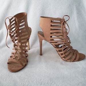 Lace Up Stiletto Heels